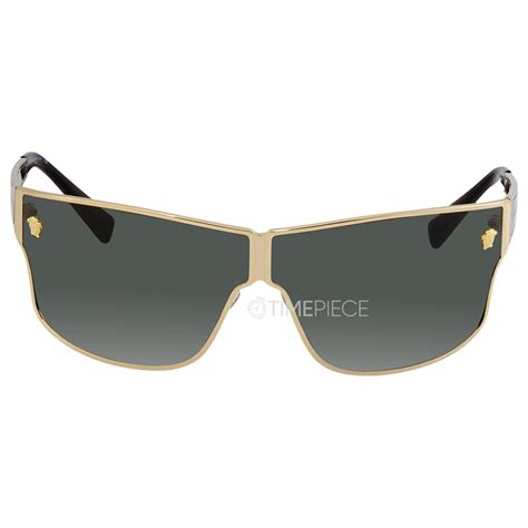 versace sunglasses ve2206 100271 gold 72 mm|Versace™ VE2206 Rectangle Sunglasses .